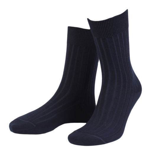 TRUE Ankle rib sock Combed cotton